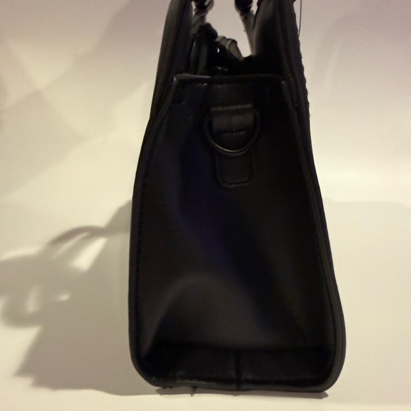 Badgley Mischka Small Braid Trim Convertible Top-Handle Bag w/ Crossbody Strap - Picture 4 of 12